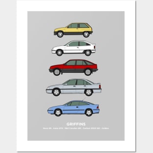 1980's classic vauxhall car collection Posters and Art